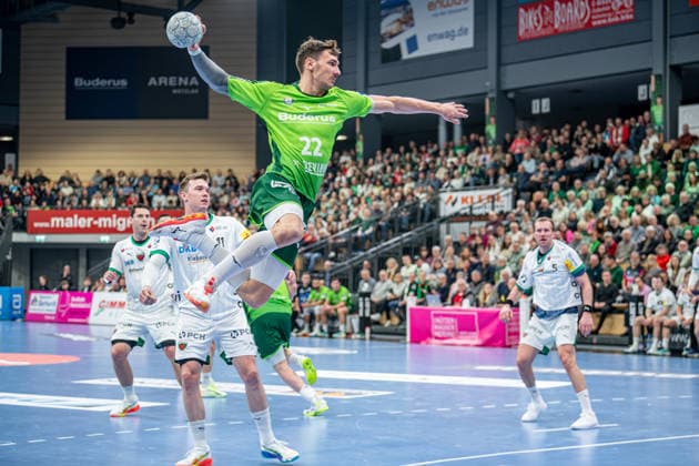 Handball Bundesliga HSG Wetzlar Füchse Berlin, 11 02 26 Jona Schoch HSG Wetzlar, 22 , Lasse Andersson Füchse Berlin, 11 , Handball Bundesliga HSG Wetzlar Füchse Berlin Wetzlar, 11 02 26 Copyright: xBEAUTIFULxSPORTS Roeczeyx