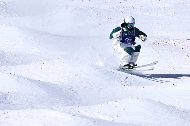 2026 WINTER Olympic Games, Olympische Spiele, Olympia, OS Jackson Harvey of Australia during the Men™s Moguls qualification round 2 at the Livigno Aerials and Moguls Park on day 6 of the 2026 Milano Cortina Winter Olympic Games in Livigno, Italy, Wednesday, February 11, 2026. ( NO ARCHIVING, EDITORIAL USE ONLY LIVIGNO SONDRIO ITALY  Copyright: xDANxHIMBRECHTSx 20260212114194479590