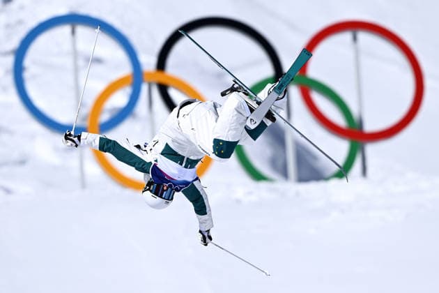 2026 WINTER Olympic Games, Olympische Spiele, Olympia, OS Jackson Harvey of Australia during the Men™s Moguls qualification round 2 at the Livigno Aerials and Moguls Park on day 6 of the 2026 Milano Cortina Winter Olympic Games in Livigno, Italy, Wednesday, February 11, 2026. ( NO ARCHIVING, EDITORIAL USE ONLY LIVIGNO SONDRIO ITALY  Copyright: xDANxHIMBRECHTSx 20260212144662614495