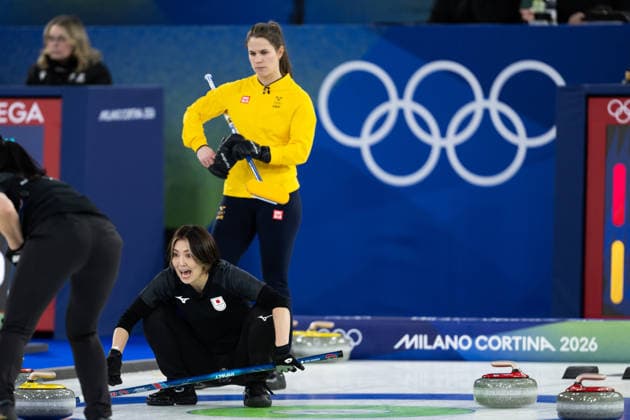 260212 Sayaka Yoshimura of Japan and Anna Hasselborg compete in a women s round robin curling match between Japan and Sweden during day 6 of the 2026 Winter Olympics on February 12, 2026 in Cortina. Photo: Joel Marklund BILDBYRAN kod JM JE0118 bbeng curling Olympic Games, Olympische Spiele, Olympia, OS olympics winter olympics os ol olympiska spel vinter-os olympiske leker milano cortina 2026 milan cortina 2026 milano cortina 2026 olympic games milano cortina 2026 winter olympic games milano cortina-os milano cortina-ol vinter-ol dam *** 260212 Sayaka Yoshimura of Japan and Anna Hasselborg compete in a women s round robin curling match between Japan and Sweden during day 6 of the 2026 Winter Olympics on February 12, 2026 in Cortina Photo Joel Marklund BILDBYRAN kod JM JE0118 bbeng curling olympic games olympics winter olympics os ol olympiska spel vinter os olympiske leker milano cortina 2026 milan cortina 2026 milano cortina 2026 olympic games milano cortina 2026 winter olympic games milano cortina os milano cortina ol vinter ol dam  Copyright: JOELxMARKLUND BB260212JM026