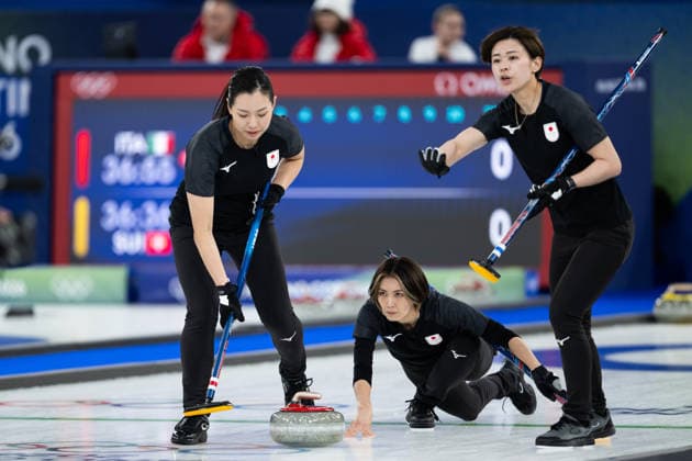 260212 Anna Ohmiya, Sayaka Yoshimura and Kaho Onodera of Japan compete in a women s round robin curling match between Japan and Sweden during day 6 of the 2026 Winter Olympics on February 12, 2026 in Cortina. Photo: Joel Marklund BILDBYRAN kod JM JE0118 bbeng curling Olympic Games, Olympische Spiele, Olympia, OS olympics winter olympics os ol olympiska spel vinter-os olympiske leker milano cortina 2026 milan cortina 2026 milano cortina 2026 olympic games milano cortina 2026 winter olympic games milano cortina-os milano cortina-ol vinter-ol dam *** 260212 Anna Ohmiya, Sayaka Yoshimura and Kaho Onodera of Japan compete in a women s round robin curling match between Japan and Sweden during day 6 of the 2026 Winter Olympics on February 12, 2026 in Cortina Photo Joel Marklund BILDBYRAN kod JM JE0118 bbeng curling olympic games olympics winter olympics os ol olympiska spel vinter os olympiske leker milano cortina 2026 milan cortina 2026 milano cortina 2026 olympic games milano cortina 2026 winter olympic games milano cortina os milano cortina ol vinter ol dam  Copyright: JOELxMARKLUND BB260212JM027