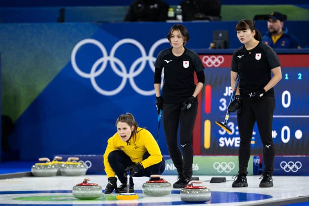 260212 Anna Hasselborg of Sweden, Sayaka Yoshimura and Yuna Kotani of Japan compete in a women s round robin curling match between Japan and Sweden during day 6 of the 2026 Winter Olympics on February 12, 2026 in Cortina. Photo: Joel Marklund BILDBYRAN kod JM JE0118 bbeng curling Olympic Games, Olympische Spiele, Olympia, OS olympics winter olympics os ol olympiska spel vinter-os olympiske leker milano cortina 2026 milan cortina 2026 milano cortina 2026 olympic games milano cortina 2026 winter olympic games milano cortina-os milano cortina-ol vinter-ol dam *** 260212 Anna Hasselborg of Sweden, Sayaka Yoshimura and Yuna Kotani of Japan compete in a women s round robin curling match between Japan and Sweden during day 6 of the 2026 Winter Olympics on February 12, 2026 in Cortina Photo Joel Marklund BILDBYRAN kod JM JE0118 bbeng curling olympic games olympics winter olympics os ol olympiska spel vinter os olympiske leker milano cortina 2026 milan cortina 2026 milano cortina 2026 olympic games milano cortina 2026 winter olympic games milano cortina os milano cortina ol vinter ol dam  Copyright: JOELxMARKLUND BB260212JM030