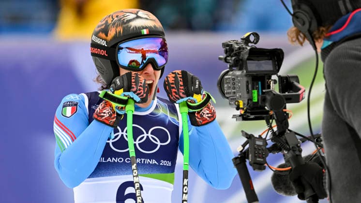 OLYMPICS - Winter Olympic Games, Olympische Spiele, Olympia, OS Milano Cortina 2026 CORTINA D AMPEZZO,ITALY,12.FEB.26 - OLYMPICS, ALPINE SKIING - Winter Olympic Games Milano Cortina 2026, Super G, women. Image shows Federica Brignone (ITA).  GEPAxpictures xAlexanderxSolc