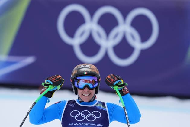 Italy s Federica Brignone during an alpine ski, women s super-G race, at the 2026 Winter Olympics, in Cortina d Ampezzo, Italy, Thursday, Feb. 12, 2026 (Photo Spada LaPresse)  Copyright: xSpada LaPressex
