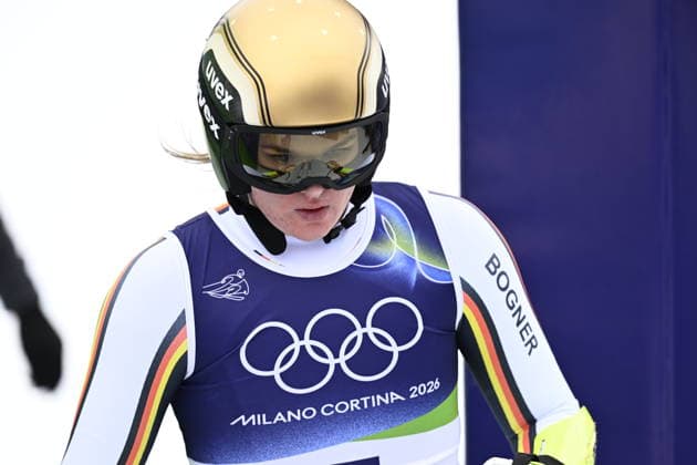 Cortina, ITALY 20260212 Emma Aicher, Germany, skied during the women s Super-G in Cortina during the Winter Olympics in Milan Cortina, Italy. *** The image is included in the SPORTS PACKAGE. For others PAYMENT IMAGE *** Cortina ITALY x10050x *** Cortina, ITALY 20260212 Emma Aicher, Germany, skied during the women s Super G in Cortina during the Winter Olympics in Milan Cortina, Italy The image is included in the SPORTS PACKAGE For others PAYMENT IMAGE Cortina ITALY x10050x  Copyright: xPontusxLundahl TTx 2026 OLYMPIC SKIING WOMEN S SUPER-G
