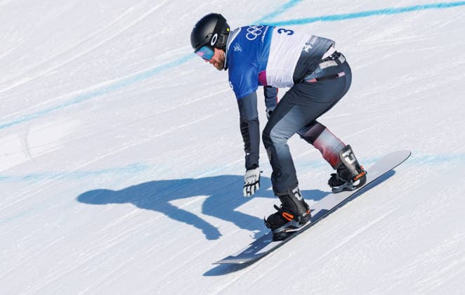 OLYMPICS - Winter Olympic Games, Olympische Spiele, Olympia, OS Milano Cortina 2026 LIVIGNO,ITALY,12.FEB.26 - OLYMPICS, SNOWBOARD - Winter Olympic Games Milano Cortina 2026, Snowboard Cross, men, qualification. Image shows Lukas Pachner (AUT).  GEPAxpictures xHaraldxSteiner