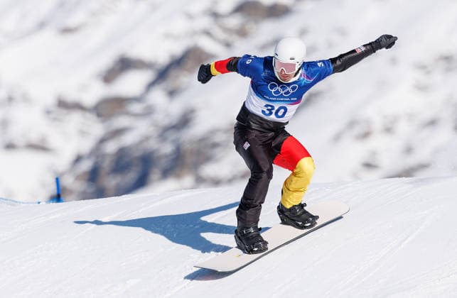 OLYMPICS - Winter Olympic Games, Olympische Spiele, Olympia, OS Milano Cortina 2026 LIVIGNO,ITALY,12.FEB.26 - OLYMPICS, SNOWBOARD - Winter Olympic Games Milano Cortina 2026, Snowboard Cross, men, qualification. Image shows Niels Conradt (GER).  GEPAxpictures xHaraldxSteiner