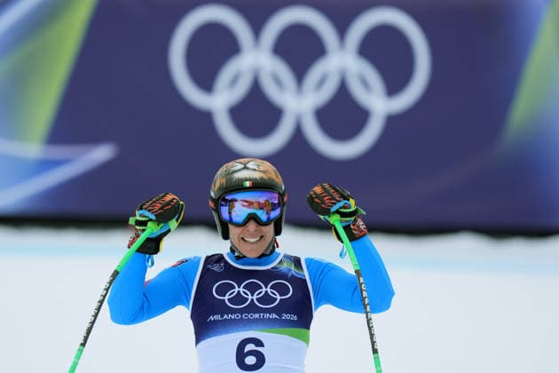 Italy s Federica Brignone during an alpine ski, women s super-G race, at the 2026 Winter Olympics, in Cortina d Ampezzo, Italy, Thursday, Feb. 12, 2026 (Photo Spada LaPresse)  Copyright: xSpada LaPressex