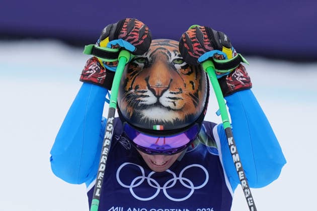 Italy s Federica Brignone during an alpine ski, women s super-G race, at the 2026 Winter Olympics, in Cortina d Ampezzo, Italy, Thursday, Feb. 12, 2026 (Photo Spada LaPresse)  Copyright: xSpada LaPressex
