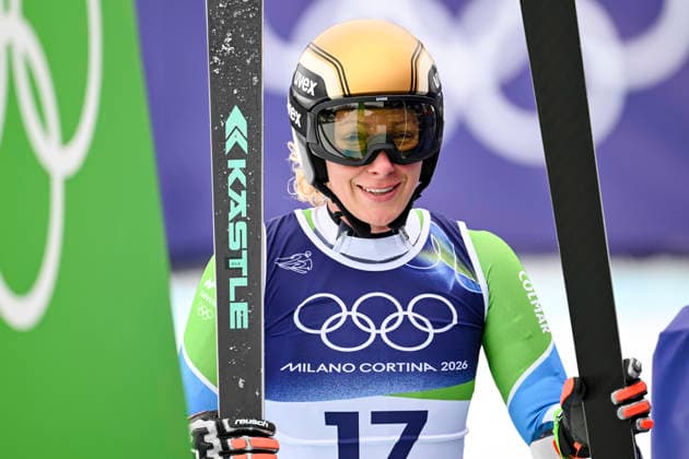 OLYMPICS - Winter Olympic Games, Olympische Spiele, Olympia, OS Milano Cortina 2026 CORTINA D AMPEZZO,ITALY,12.FEB.26 - OLYMPICS, ALPINE SKIING - Winter Olympic Games Milano Cortina 2026, Super G, women. Image shows Ilka Stuhec (SLO).  GEPAxpictures xAlexanderxSolc