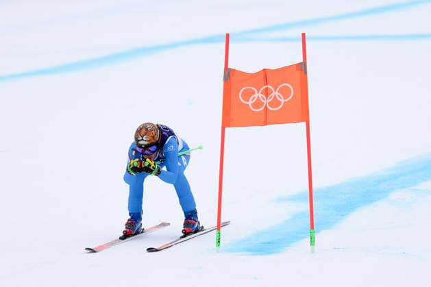 Olympische Winterspiele Milano Cortina 2026 Ski Alpin Super-G Frauen am 12.02.2026 im Tofane Alpine Skiing Centre in Cortina d™Ampezzo Federica Brignone ( Italien ) *** Olympic Winter Games Milano Cortina 2026 Alpine Skiing Super G Women on 12 02 2026 at the Tofane Alpine Skiing Center in Cortina d™Ampezzo Federica Brignone Italy xMSx