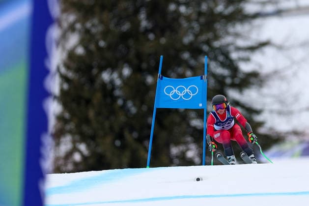 Olympische Winterspiele Milano Cortina 2026 Ski Alpin Super-G Frauen am 12.02.2026 im Tofane Alpine Skiing Centre in Cortina d™Ampezzo Cornelia Hütter ( Österreich ) *** Olympic Winter Games Milano Cortina 2026 Alpine Skiing Super G Women on 12 02 2026 at the Tofane Alpine Skiing Center in Cortina d™Ampezzo Cornelia Hütter Austria xMSx