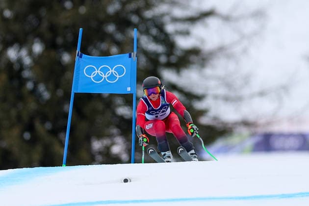 Olympische Winterspiele Milano Cortina 2026 Ski Alpin Super-G Frauen am 12.02.2026 im Tofane Alpine Skiing Centre in Cortina d™Ampezzo Cornelia Hütter ( Österreich ) *** Olympic Winter Games Milano Cortina 2026 Alpine Skiing Super G Women on 12 02 2026 at the Tofane Alpine Skiing Center in Cortina d™Ampezzo Cornelia Hütter Austria xMSx