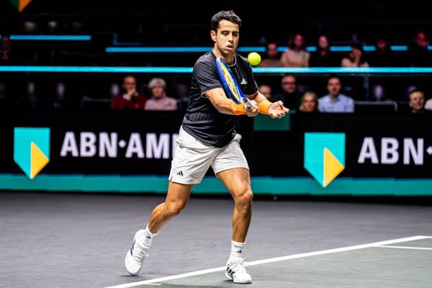2026-02-12 ABN AMRO Open - Day Four ROTTERDAM, NETHERLANDS - FEBRUARY 12: Jaume Munar competing during Day Four of the ABN AMRO Open at Rotterdam Ahoy on February 12, 2026 in Rotterdam, Netherlands. (Photo by Gabriel Calvino Alonso BSR Agency) Rotterdam Netherlands Content not available for redistribution in The Netherlands directly or indirectly through any third parties. Copyright: xBSRxAgencyx