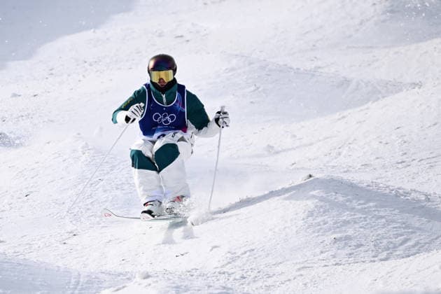 2026 WINTER Olympic Games, Olympische Spiele, Olympia, OS Matt Graham of Australia in action during the Freestyle Skiing Men s Moguls finals at Livigno Snow Park on day 7 of the 2026 Milano Cortina Winter Olympic Games in Italy, Thursday, February 12, 2026. ( NO ARCHIVING, EDITORIAL USE ONLY MILANO LOMBARDY ITALY  Copyright: xDANxHIMBRECHTSx 20260212110381499532