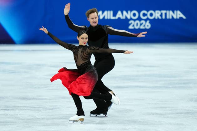 Figure skating, Eiskunstlauf Ice dancing, Eistanzen , CHOCK Madison, BATES Evan from USA ,Milano Cortina 2026 Winter Olympics, in Milan (Italy) February 11, 2026 (Photo Gian Mattia D Alberto LaPresse)  Copyright: xGianxMattiaxD Alberto LaPressex