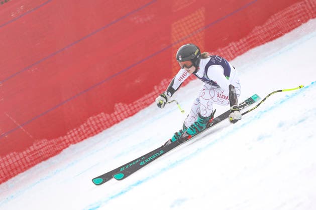 OLYMPICS - Winter Olympic Games, Olympische Spiele, Olympia, OS Milano Cortina 2026 CORTINA D AMPEZZO,ITALY,12.FEB.26 - OLYMPICS, ALPINE SKIING - Winter Olympic Games Milano Cortina 2026, Super G, women. Image shows Rebeka Jancova (SVK).  GEPAxpictures xMaticxKlansek
