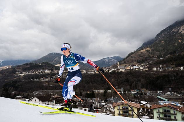 260212 Julie Pierrel of France competes in the women s 10km free technique individual start cross-country skiing race during day 6 of the 2026 Winter Olympics on February 12, 2026 in Val di Fiemme. Photo: Maxim Thore BILDBYRAN kod MT MT0975 skidor cross-country skiing langrenn Olympic Games, Olympische Spiele, Olympia, OS olympics winter olympics os ol olympiska spel vinter-os olympiske leker milano cortina 2026 milan cortina 2026 milano cortina 2026 olympic games milano cortina 2026 winter olympic games milano cortina-os milano cortina-ol vinter-ol 6 bbeng individuell start 10 km *** 260212 Julie Pierrel of France competes in the women s 10km free technique individual start cross country skiing race during day 6 of the 2026 Winter Olympics on February 12, 2026 in Val di Fiemme Photo Maxim Thore BILDBYRAN kod MT MT0975 skidor cross country skiing langrenn olympic games olympics winter olympics os ol olympiska spel vinter os olympiske leker milano cortina 2026 milan cortina 2026 milano cortina 2026 olympic games milano cortina 2026 winter olympic games milano cortina os milano cortina ol vinter ol 6 bbeng individuell start 10 km  Copyright: MAXIMxTHORE BB260212MT010