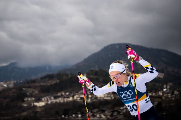 260212 Emma Ribom of Sweden competes in the women s 10km free technique individual start cross-country skiing race during day 6 of the 2026 Winter Olympics on February 12, 2026 in Val di Fiemme. Photo: Maxim Thore BILDBYRAN kod MT MT0975 skidor cross-country skiing langrenn Olympic Games, Olympische Spiele, Olympia, OS olympics winter olympics os ol olympiska spel vinter-os olympiske leker milano cortina 2026 milan cortina 2026 milano cortina 2026 olympic games milano cortina 2026 winter olympic games milano cortina-os milano cortina-ol vinter-ol 6 bbeng individuell start 10 km Sweden sverige *** 260212 Emma Ribom of Sweden competes in the women s 10km free technique individual start cross country skiing race during day 6 of the 2026 Winter Olympics on February 12, 2026 in Val di Fiemme Photo Maxim Thore BILDBYRAN kod MT MT0975 skidor cross country skiing langrenn olympic games olympics winter olympics os ol olympiska spel vinter os olympiske leker milano cortina 2026 milan cortina 2026 milano cortina 2026 olympic games milano cortina 2026 winter olympic games milano cortina os milano cortina ol vinter ol 6 bbeng individuell start 10 km Sweden sverige  Copyright: MAXIMxTHORE BB260212MT016