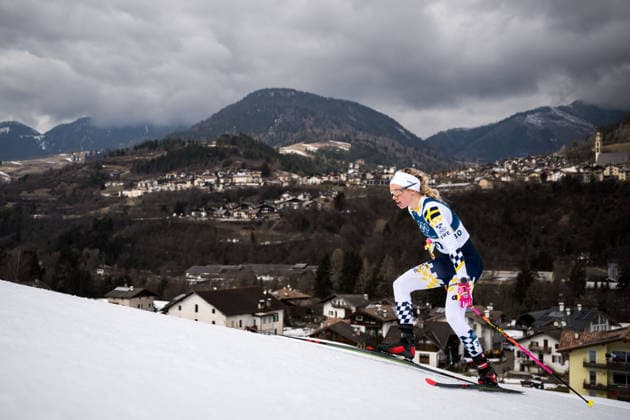 260212 Emma Ribom of Sweden competes in the women s 10km free technique individual start cross-country skiing race during day 6 of the 2026 Winter Olympics on February 12, 2026 in Val di Fiemme. Photo: Maxim Thore BILDBYRAN kod MT MT0975 skidor cross-country skiing langrenn Olympic Games, Olympische Spiele, Olympia, OS olympics winter olympics os ol olympiska spel vinter-os olympiske leker milano cortina 2026 milan cortina 2026 milano cortina 2026 olympic games milano cortina 2026 winter olympic games milano cortina-os milano cortina-ol vinter-ol 6 bbeng individuell start 10 km Sweden sverige *** 260212 Emma Ribom of Sweden competes in the women s 10km free technique individual start cross country skiing race during day 6 of the 2026 Winter Olympics on February 12, 2026 in Val di Fiemme Photo Maxim Thore BILDBYRAN kod MT MT0975 skidor cross country skiing langrenn olympic games olympics winter olympics os ol olympiska spel vinter os olympiske leker milano cortina 2026 milan cortina 2026 milano cortina 2026 olympic games milano cortina 2026 winter olympic games milano cortina os milano cortina ol vinter ol 6 bbeng individuell start 10 km Sweden sverige  Copyright: MAXIMxTHORE BB260212MT017