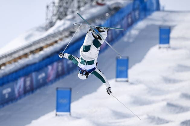 2026 WINTER Olympic Games, Olympische Spiele, Olympia, OS Jackson Harvey of Australia reacts following his run in during the Freestyle Skiing Men s Moguls finals at Livigno Snow Park on day 7 of the 2026 Milano Cortina Winter Olympic Games in Italy, Thursday, February 12, 2026. ( NO ARCHIVING, EDITORIAL USE ONLY MILANO LOMBARDY ITALY  Copyright: xDANxHIMBRECHTSx 20260212120731943968