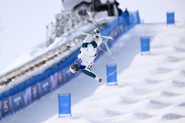 2026 WINTER Olympic Games, Olympische Spiele, Olympia, OS Cooper Woods of Australia in action during the Freestyle Skiing Men s Moguls finals at Livigno Snow Park on day 7 of the 2026 Milano Cortina Winter Olympic Games in Italy, Thursday, February 12, 2026. ( NO ARCHIVING, EDITORIAL USE ONLY MILANO LOMBARDY ITALY  Copyright: xDANxHIMBRECHTSx 20260212193725802836