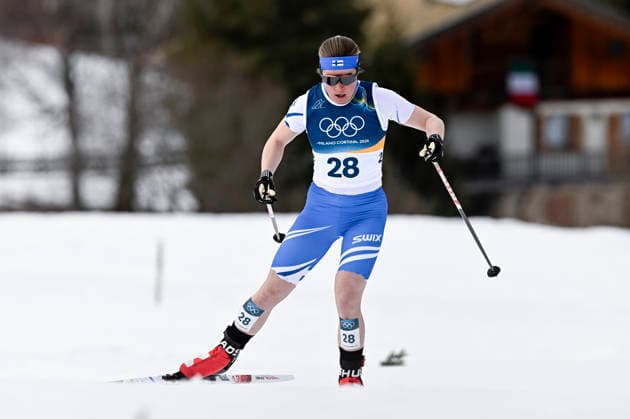 LKS 20260212 Krista Pärmäkoski of Finland during women s Cross-Country Skiing 10km Freestyle event at the Milano Cortina Winter Olympics at the Tesero Cross Country Skiing Stadium on February 12, 2026. - RONI REKOMAA Tesero Italy A04YQ3PuPPA  Copyright: xRonixRekomaax A04YQ3PuPPA