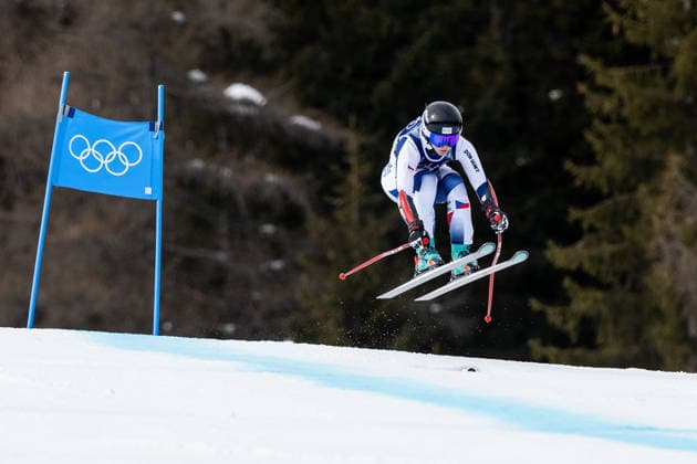 XXV Winter Olympic Games, Olympische Spiele, Olympia, OS in Cortina d Ampezzo, Italy, on February 12, 2026. Alpine Skiing Women s Super-G. Barbora Novakova from Czech Republic. (CTKxPhoto OndrejxDeml) CTKPhotoP2026021205882  CTKPhotoP2026021205882