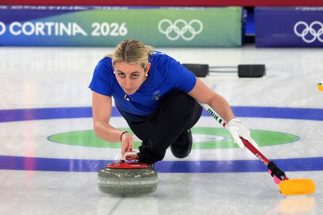 Pn Cortina d™Ampezzo 12 02 2026 - Olimpiadi Milano Cortina 2026 Curling Italia-Svizzera foto Image nella foto: Elena Mathis 