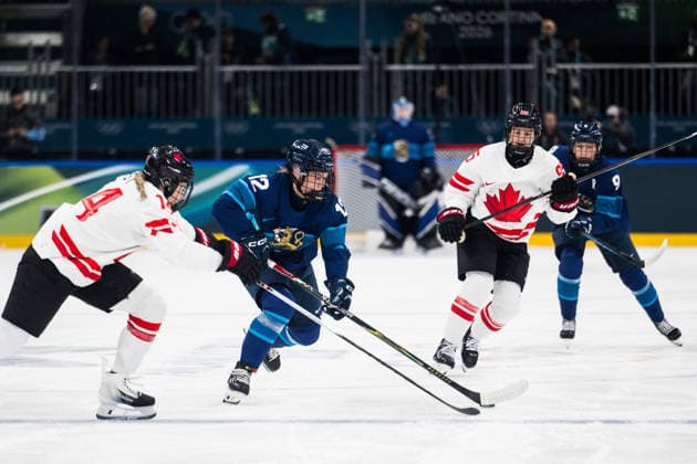 260212 Renata Fast of Canada and Sanni Vanhanen of Finland in the women s Ice hockey, Eishockey game between Finland and Canada during day 6 of the 2026 Winter Olympics on February 12, 2026 in Milan. Photo: Emma Wallskog BILDBYRAN kod EW EW0630 ishockey ice hockey Olympic Games, Olympische Spiele, Olympia, OS olympics winter olympics os ol olympiska spel vinter-os olympiske leker milano cortina 2026 milan cortina 2026 milano cortina 2026 olympic games milano cortina 2026 winter olympic games milano cortina-os milano cortina-ol vinter-ol 6 bbeng dam kanada canada finland *** 260212 Renata Fast of Canada and Sanni Vanhanen of Finland in the women s ice hockey game between Finland and Canada during day 6 of the 2026 Winter Olympics on February 12, 2026 in Milan Photo Emma Wallskog BILDBYRAN kod EW EW0630 ishockey ice hockey olympic games olympics winter olympics os ol olympiska spel vinter os olympiske leker milano cortina 2026 milan cortina 2026 milano cortina 2026 olympic games milano cortina 2026 winter olympic games milano cortina os milano cortina ol vinter ol 6 bbeng dam kanada canada finland  Copyright: EMMAxWALLSKOG BB260212EW048