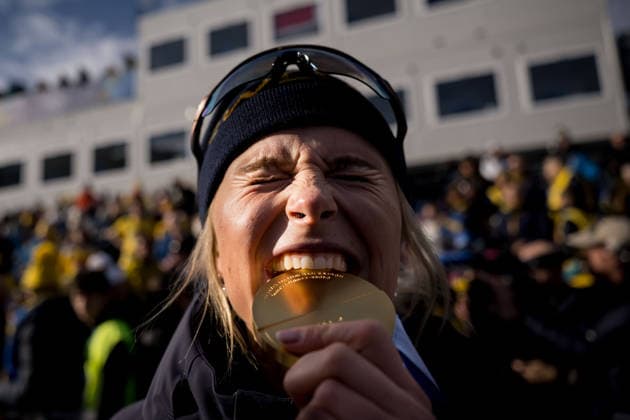 260212 Gold medalist Frida Karlsson of Sweden celebrates with her gold medal after winning the women s 10km free technique individual start cross-country skiing race during day 6 of the 2026 Winter Olympics on February 12, 2026 in Val di Fiemme. Photo: Maxim Thore BILDBYRAN kod MT MT0975 skidor cross-country skiing langrenn Olympic Games, Olympische Spiele, Olympia, OS olympics winter olympics os ol olympiska spel vinter-os olympiske leker milano cortina 2026 milan cortina 2026 milano cortina 2026 olympic games milano cortina 2026 winter olympic games milano cortina-os milano cortina-ol vinter-ol 6 bbeng individuell start 10 km medal medalj Sweden sverige Gold guld *** 260212 Gold medalist Frida Karlsson of Sweden celebrates with her gold medal after winning the women s 10km free technique individual start cross country skiing race during day 6 of the 2026 Winter Olympics on February 12, 2026 in Val di Fiemme Photo Maxim Thore BILDBYRAN kod MT MT0975 skidor cross country skiing langrenn olympic games olympics winter olympics os ol olympiska spel vinter os olympiske leker milano cortina 2026 milan cortina 2026 milano cortina 2026 olympic games milano cortina 2026 winter olympic games milano cortina os milano cortina ol vinter ol 6 bbeng individuell start 10 km medal medalj Sweden sverige Gold guld  Copyright: MAXIMxTHORE BB260212MT113