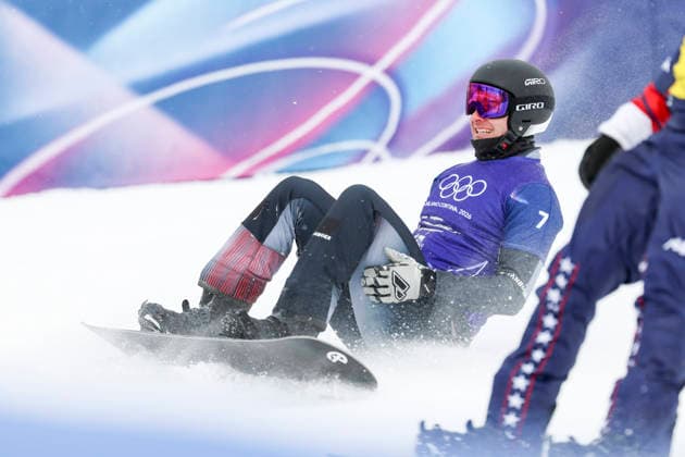 OLYMPICS - Winter Olympic Games, Olympische Spiele, Olympia, OS Milano Cortina 2026 LIVIGNO,ITALY,12.FEB.26 - OLYMPICS, SNOWBOARD - Winter Olympic Games Milano Cortina 2026, Snowboard Cross, men, semifinal. Image shows Alessandro Haemmerle (AUT).  GEPAxpictures xHaraldxSteiner