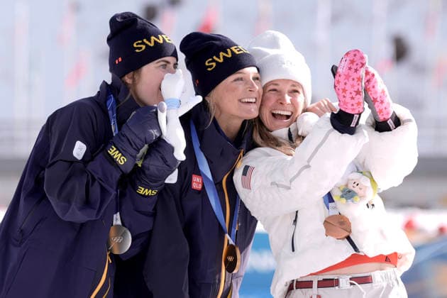 Winter Olympics in Milan Cortina 2026 Val di Fiemme, Italy 20260212. Frida Karlsson wins ahead of Ebba Andersson and Jessie Diggins in the women s cross-country 10 km skating event in Lago de Tesero during the Winter Olympics in Milano Cortina 2026. Photo: Terje Pedersen NTB Val di Fiemme Italy EDITORIAL USE ONLY. RESTRICTED USE FOR BETTING COMPANIES Ref:_SPOEgDq-HLmAys.jpg *** Winter Olympics in Milan Cortina 2026 Val di Fiemme, Italy 20260212 Frida Karlsson wins ahead of Ebba Andersson and Jessie Diggins in the women s cross country 10 km skating event in Lago de Tesero during the Winter Olympics in Milano Cortina 2026 Photo Terje Pedersen NTB Val di Fiemme Italy EDITORIAL USE ONLY RESTRICTED USE FOR BETTING COMPANIES  Copyright: xTerjexPedersenx xNTBx