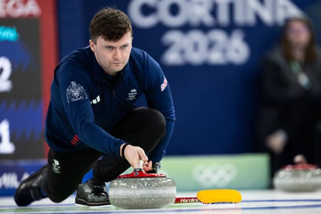 260212 Bruce Mouat of Great Britain compete in a men s round robin curling match during day 6 of the 2026 Winter Olympics on February 12, 2026 in Cortina. Photo: Joel Marklund BILDBYRAN kod JM JE0119 bbeng curling Olympic Games, Olympische Spiele, Olympia, OS olympics winter olympics os ol olympiska spel vinter-os olympiske leker milano cortina 2026 milan cortina 2026 milano cortina 2026 olympic games milano cortina 2026 winter olympic games milano cortina-os milano cortina-ol vinter-ol *** 260212 Bruce Mouat of Great Britain compete in a men s round robin curling match during day 6 of the 2026 Winter Olympics on February 12, 2026 in Cortina Photo Joel Marklund BILDBYRAN code JM JE0119 bbeng curling olympic games olympics winter olympics os ol olympiska spel vinter os olympiske leker milano cortina 2026 milan cortina 2026 milano cortina 2026 olympic games milano cortina 2026 winter olympic games milano cortina os milano cortina ol vinter ol  Copyright: JOELxMARKLUND BB260212JM133
