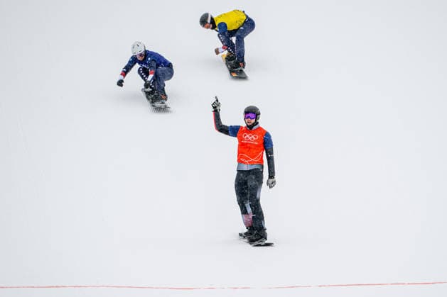 XXV Winter Olympic Games, Olympische Spiele, Olympia, OS in Livigno, Italy, on February 12, 2026. Snowboard Men s Snowboard Cross 1 8 Finals. Alessandro Hammerle of Austria. (CTKxPhoto DavidxTanecek) CTKPhotoP2026021207399  CTKPhotoP2026021207399