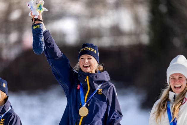 OLYMPICS - Winter Olympic Games, Olympische Spiele, Olympia, OS Milano Cortina 2026 TESERO,ITALY,12.FEB.26 - OLYMPICS, NORDIC SKIING, CROSS COUNTRY SKIING - Winter Olympic Games Milano Cortina 2026, 10km women, interval start free. Image shows Frida Karlsson (SWE). Keywords: medal.  GEPAxpictures xMatthiasxTrinkl