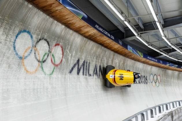 Laura Nolte ( Germany ), Women™s Monobob, Milano Cortina 2026 Olympic Games, Olympische Spiele, Olympia, OS 12-02-2026 *** Laura Nolte Germany , Women™s Monobob, Milano Cortina 2026 Olympic Games 12 02 2026 Copyright: HMBxMedia MarcxNiemeyer