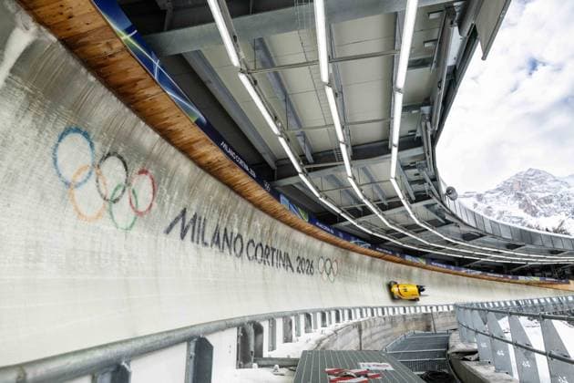 Lisa Buckwitz ( Germany ), Women™s Monobob, Milano Cortina 2026 Olympic Games, Olympische Spiele, Olympia, OS 12-02-2026 *** Lisa Buckwitz Germany , Women™s Monobob, Milano Cortina 2026 Olympic Games 12 02 2026 Copyright: HMBxMedia MarcxNiemeyer