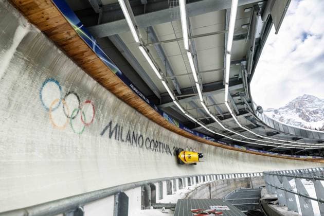 Lisa Buckwitz ( Germany ), Women™s Monobob, Milano Cortina 2026 Olympic Games, Olympische Spiele, Olympia, OS 12-02-2026 *** Lisa Buckwitz Germany , Women™s Monobob, Milano Cortina 2026 Olympic Games 12 02 2026 Copyright: HMBxMedia MarcxNiemeyer