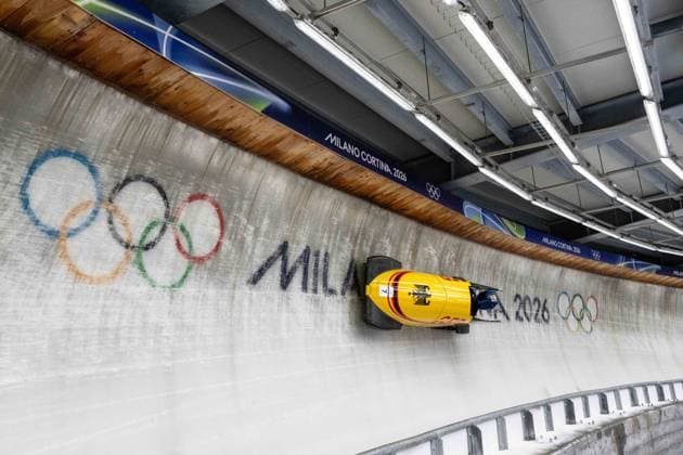 Kim Kalicki ( Germany ), Women™s Monobob, Milano Cortina 2026 Olympic Games, Olympische Spiele, Olympia, OS 12-02-2026 *** Kim Kalicki Germany , Women™s Monobob, Milano Cortina 2026 Olympic Games 12 02 2026 Copyright: HMBxMedia MarcxNiemeyer