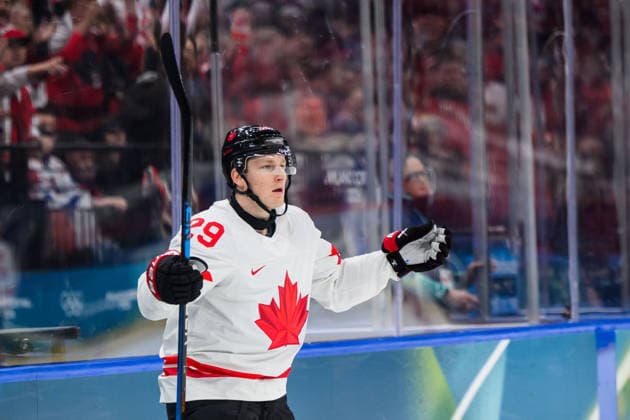 260212 Nathan MacKinnon of Canada reacts after a disallowed goal in the men s Ice hockey, Eishockey game between Czech Republic and Canada during day 6 of the 2026 Winter Olympics on February 12, 2026 in Milan. Photo: Carl Sandin BILDBYRAN kod CS CS0874 ishockey ice hockey Olympic Games, Olympische Spiele, Olympia, OS olympics winter olympics os ol olympiska spel vinter-os olympiske leker milano cortina 2026 milan cortina 2026 milano cortina 2026 olympic games milano cortina 2026 winter olympic games milano cortina-os milano cortina-ol vinter-ol 6 bbeng tjeckien czech republic kanada canada depp *** 260212 Nathan MacKinnon of Canada reacts after a disallowed goal in the men s ice hockey game between Czech Republic and Canada during day 6 of the 2026 Winter Olympics on February 12, 2026 in Milan Photo Carl Sandin BILDBYRAN kod CS CS0874 ishockey ice hockey olympic games olympics winter olympics os ol olympiska spel vinter os olympiske leker milano cortina 2026 milan cortina 2026 milano cortina 2026 olympic games milano cortina 2026 winter olympic games milano cortina os milano cortina ol vinter ol 6 bbeng tjeckien czech republic kanada canada depp  Copyright: CARLxSANDIN BB260212CS095