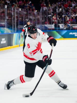 260212 Cale Makar of Canada in the men s Ice hockey, Eishockey game between Czech Republic and Canada during day 6 of the 2026 Winter Olympics on February 12, 2026 in Milan. Photo: Carl Sandin BILDBYRAN kod CS CS0874 ishockey ice hockey Olympic Games, Olympische Spiele, Olympia, OS olympics winter olympics os ol olympiska spel vinter-os olympiske leker milano cortina 2026 milan cortina 2026 milano cortina 2026 olympic games milano cortina 2026 winter olympic games milano cortina-os milano cortina-ol vinter-ol 6 bbeng tjeckien czech republic kanada canada *** 260212 Cale Makar of Canada in the men s ice hockey game between Czech Republic and Canada during day 6 of the 2026 Winter Olympics on February 12, 2026 in Milan Photo Carl Sandin BILDBYRAN kod CS CS0874 ishockey ice hockey olympic games olympics winter olympics os ol olympiska spel vinter os olympiske leker milano cortina 2026 milan cortina 2026 milano cortina 2026 olympic games milano cortina 2026 winter olympic games milano cortina os milano cortina ol vinter ol 6 bbeng tjeckien czech republic kanada canada  Copyright: CARLxSANDIN BB260212CS104