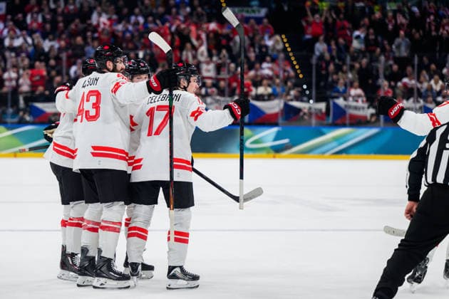 260212 Macklin Celebrini of Canada celebrate with teammates after the 0-1 goal in the men s Ice hockey, Eishockey game between Czech Republic and Canada during day 6 of the 2026 Winter Olympics on February 12, 2026 in Milan. Photo: Carl Sandin BILDBYRAN kod CS CS0874 ishockey ice hockey Olympic Games, Olympische Spiele, Olympia, OS olympics winter olympics os ol olympiska spel vinter-os olympiske leker milano cortina 2026 milan cortina 2026 milano cortina 2026 olympic games milano cortina 2026 winter olympic games milano cortina-os milano cortina-ol vinter-ol 6 bbeng tjeckien czech republic kanada canada jubel *** 260212 Macklin Celebrini of Canada celebrate with teammates after the 0 1 goal in the men s ice hockey game between Czech Republic and Canada during day 6 of the 2026 Winter Olympics on February 12, 2026 in Milan Photo Carl Sandin BILDBYRAN kod CS CS0874 ishockey ice hockey olympic games olympics winter olympics os ol olympiska spel vinter os olympiske leker milano cortina 2026 milan cortina 2026 milano cortina 2026 olympic games milano cortina 2026 winter olympic games milano cortina os milano cortina ol vinter ol 6 bbeng tjeckien czech republic kanada canada jubel  Copyright: CARLxSANDIN BB260212CS106