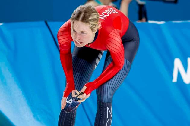 Ragne Wiklund of Norway looks dejected after Women s 5000m, Milano Cortina 2026 Winter Olympics: Day 6, Speed skating, Eisschnelllauf - Milano Cortina 2026 Winter Olympics: Day 6, Milano Speed Skating Stadium, February 12, 2026, Milan, Italy.
