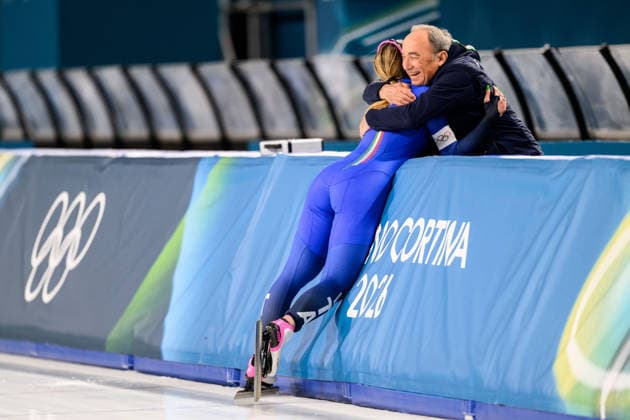 260212 Francesca Lollobrigida of Italy celebrates after winning in women s 5000 meter Speed skating, Eisschnelllauf during day 6 of the 2026 Winter Olympics on February 12, 2026 in Milan. Photo: Emma Wallskog BILDBYRAN kod EW EW0631 skridskor speed skating Olympic Games, Olympische Spiele, Olympia, OS olympics winter olympics os ol olympiska spel vinter-os olympiske leker milano cortina 2026 milan cortina 2026 milano cortina 2026 olympic games milano cortina 2026 winter olympic games milano cortina-os milano cortina-ol vinter-ol 6 bbeng dam jubel *** 260212 Francesca Lollobrigida of Italy celebrates after winning in women s 5000 meter speed skating during day 6 of the 2026 Winter Olympics on February 12, 2026 in Milan Photo Emma Wallskog BILDBYRAN code EW EW0631 skates speed skating olympic games olympics winter olympics os ol olympic games winter os olympic games milano cortina 2026 milan cortina 2026 milano cortina 2026 olympic games milano cortina 2026 winter olympic games milano cortina os milano cortina ol winter ol 6 bbeng dam jubel  Copyright: EMMAxWALLSKOG BB260212EW105