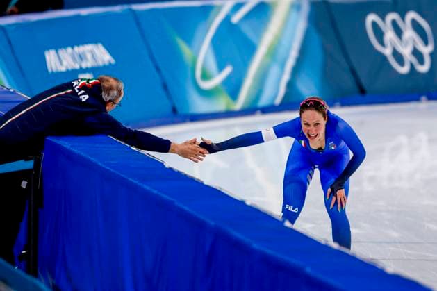 winner Francesca Lollobrigida of Italy celebrates after Women s 5000m, Milano Cortina 2026 Winter Olympics: Day 6, Speed skating, Eisschnelllauf - Milano Cortina 2026 Winter Olympics: Day 6, Milano Speed Skating Stadium, February 12, 2026, Milan, Italy.