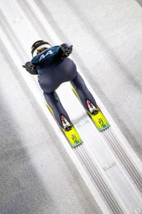 OLYMPICS - Winter Olympic Games, Olympische Spiele, Olympia, OS Milano Cortina 2026 PREDAZZO,ITALY,12.FEB.26 - OLYMPICS, NORDIC SKIING, Ski jumping, Skispringen, Ski, nordisch - Winter Olympic Games Milano Cortina 2026, large hill, women, training. Image shows Agnes Reisch (GER).  GEPAxpictures xOliverxLerch