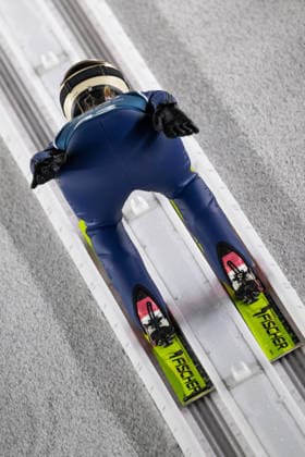 OLYMPICS - Winter Olympic Games, Olympische Spiele, Olympia, OS Milano Cortina 2026 PREDAZZO,ITALY,12.FEB.26 - OLYMPICS, NORDIC SKIING, Ski jumping, Skispringen, Ski, nordisch - Winter Olympic Games Milano Cortina 2026, large hill, women, training. Image shows Katharina Schmid (GER).  GEPAxpictures xOliverxLerch