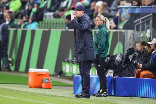 VfL vs Juventus, CL Women Wolfsburg, 12 02 2026, Football, Women, VfL Wolfsburg vs Juventus Turin, Champions League, Play Offs, Season 2025 2026, Head Coach Massimiliano Canzi Juventus AOK Stadium Lower Saxony Germany