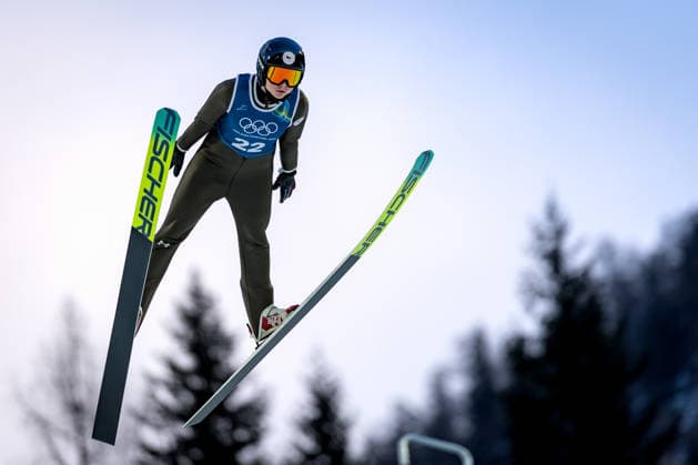 OLYMPICS - Winter Olympic Games, Olympische Spiele, Olympia, OS Milano Cortina 2026 PREDAZZO,ITALY,12.FEB.26 - OLYMPICS, NORDIC SKIING, Ski jumping, Skispringen, Ski, nordisch - Winter Olympic Games Milano Cortina 2026, large hill, women, training. Image shows Anezka Indrackova (CZE).  GEPAxpictures xMatthiasxTrinkl